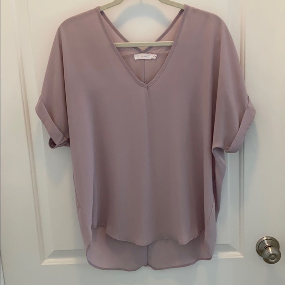 LUSH dolman sleeve V-neck blouse
